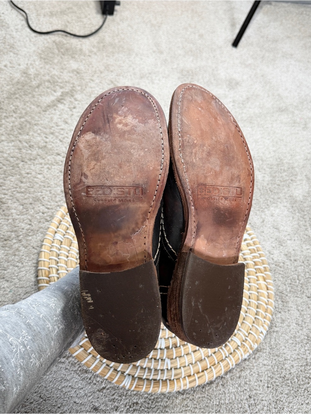 Bed|Stu Women’s Cobbler Series Slip On Shoes Leather in Dark Brown 8 - Picture 9 of 14